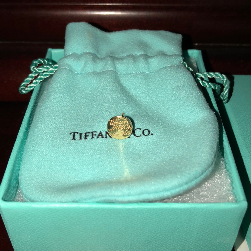 Gold Tiffany Note Stud Earring